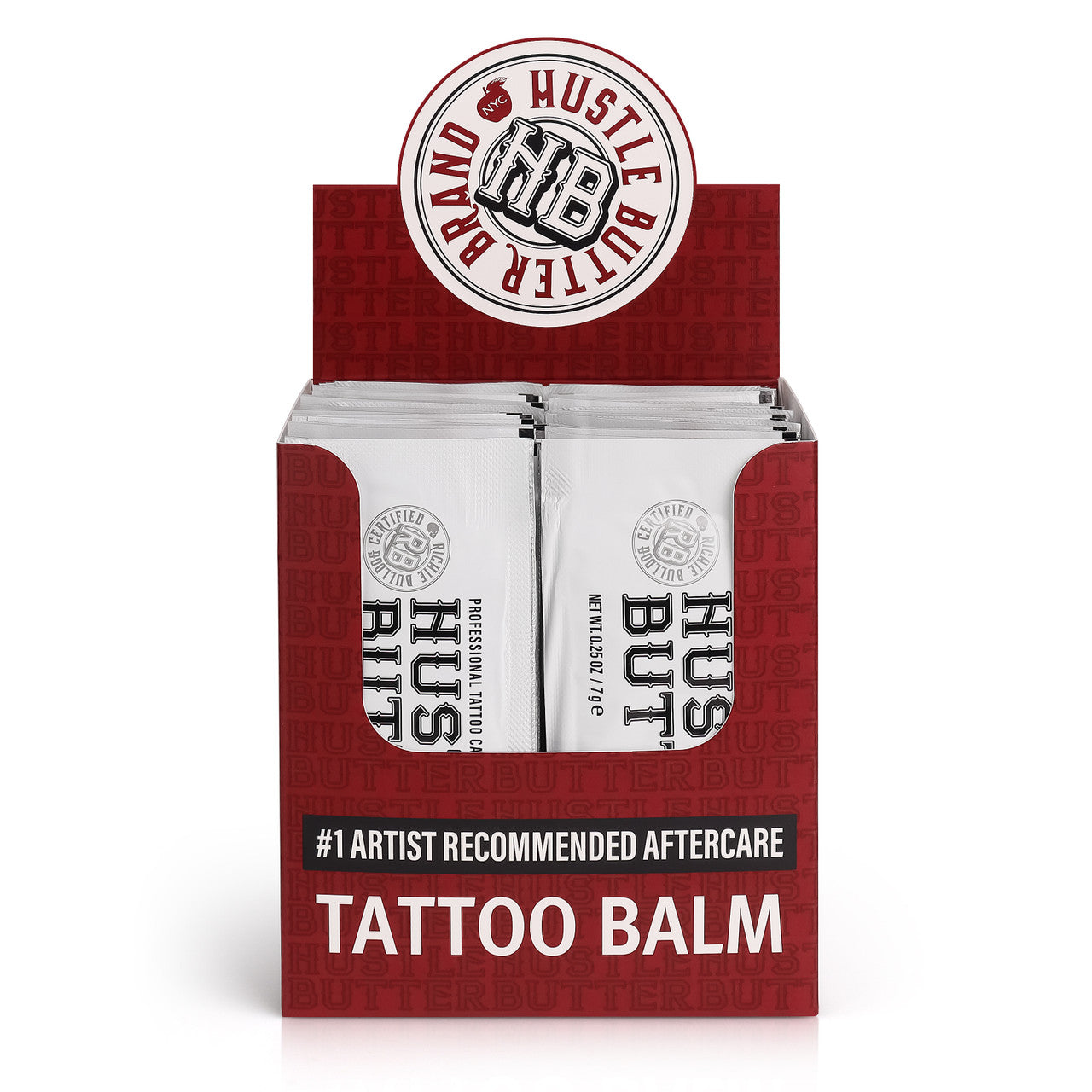 Hustle Butter Deluxe Tattoo Aftercare  — 0.25oz Sample Packets — Single or Case of 50 - Ultimate Tattoo Supply