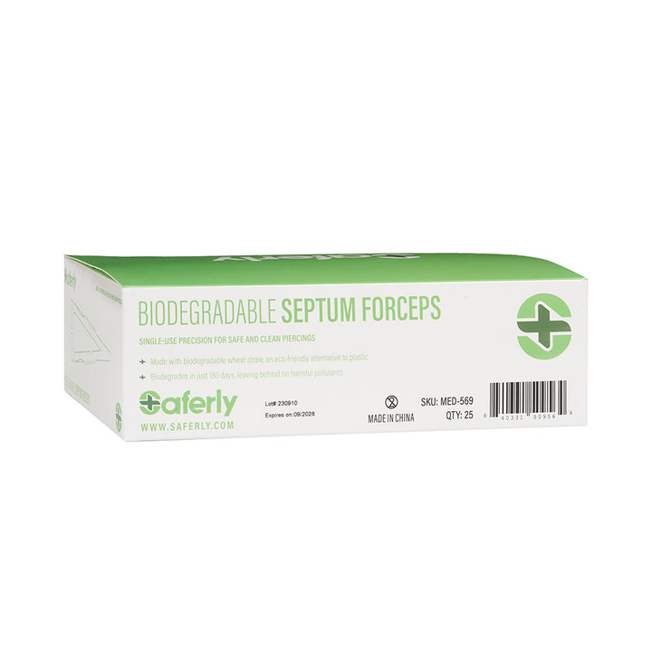 Saferly Biodegradable Forceps — Box of 25 - Ultimate Tattoo Supply