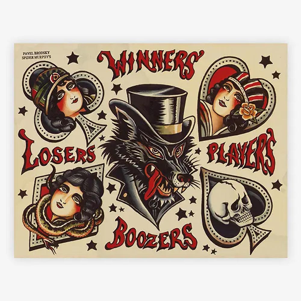 Spider Murphy’s Tattoo Flash Volume III — Hardcover Book - Ultimate Tattoo Supply