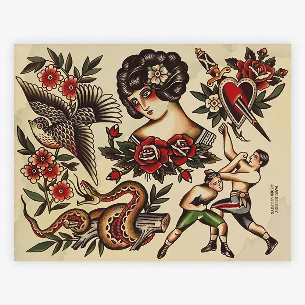 Spider Murphy’s Tattoo Flash Volume III — Hardcover Book - Ultimate Tattoo Supply