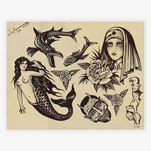 Spider Murphy’s Tattoo Flash Volume III — Hardcover Book - Ultimate Tattoo Supply