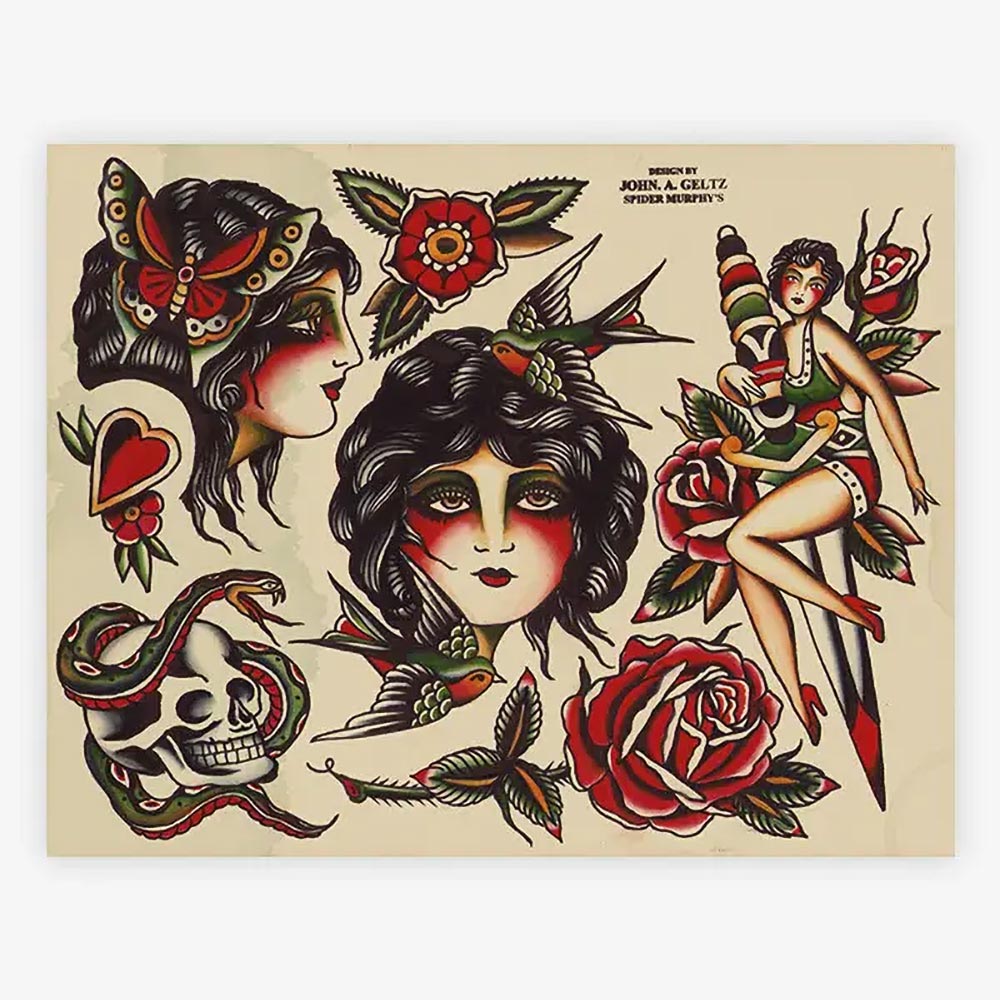 Spider Murphy’s Tattoo Flash Volume III — Hardcover Book - Ultimate Tattoo Supply