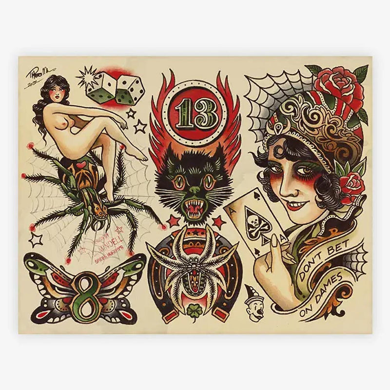 Spider Murphy’s Tattoo Flash Volume III — Hardcover Book - Ultimate Tattoo Supply