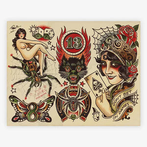 Spider Murphy’s Tattoo Flash Volume III — Hardcover Book - Ultimate Tattoo Supply