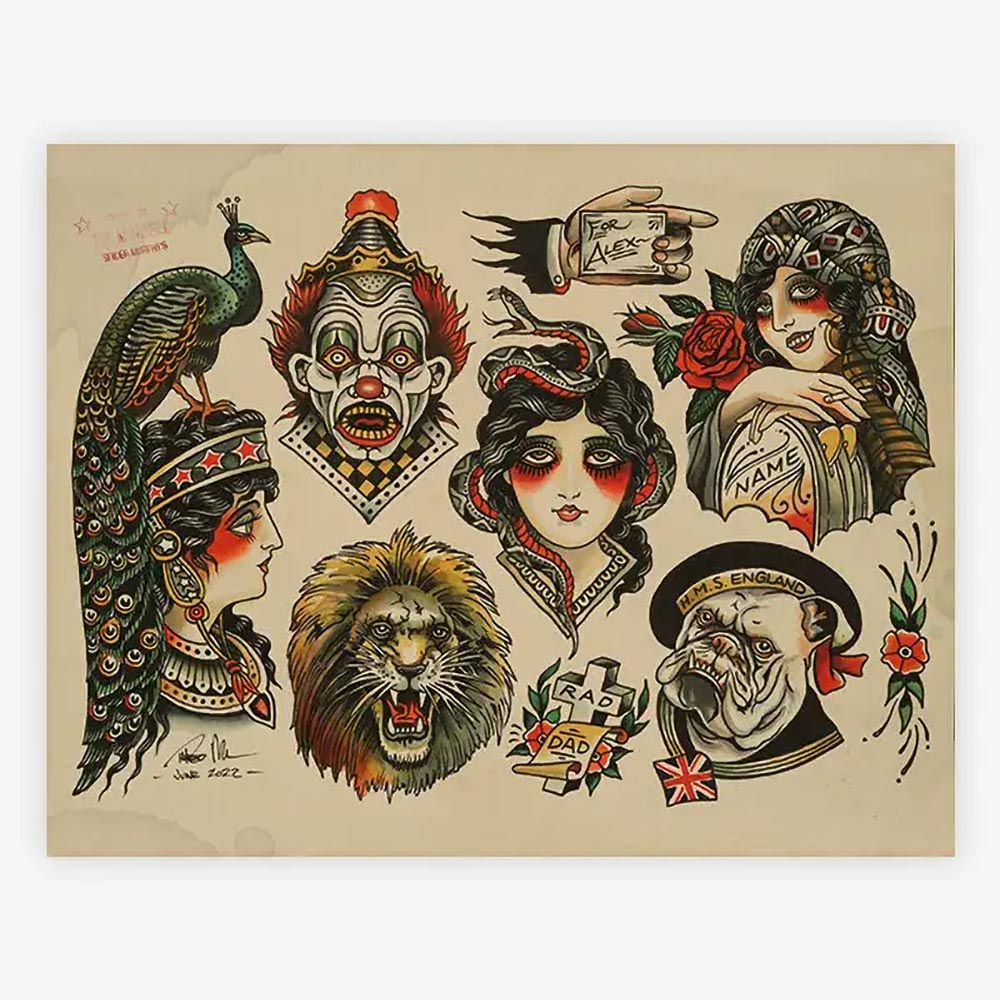 Spider Murphy’s Tattoo Flash Volume III — Hardcover Book - Ultimate Tattoo Supply