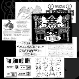 The Sign and Lettering Book — Softcover Book - Ultimate Tattoo Supply