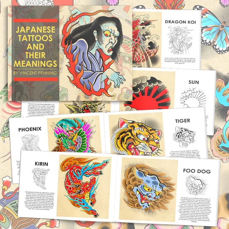 Vincent Penning Japanese Tattoos and Their Meanings — Softcover Book - Ultimate Tattoo Supply