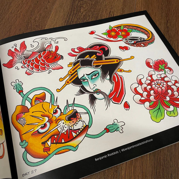 Tattoo Flash Collective Vol. 1 — Softcover Book - Ultimate Tattoo SupplyTattoo Flash Collective Vol. 1 — Softcover Book