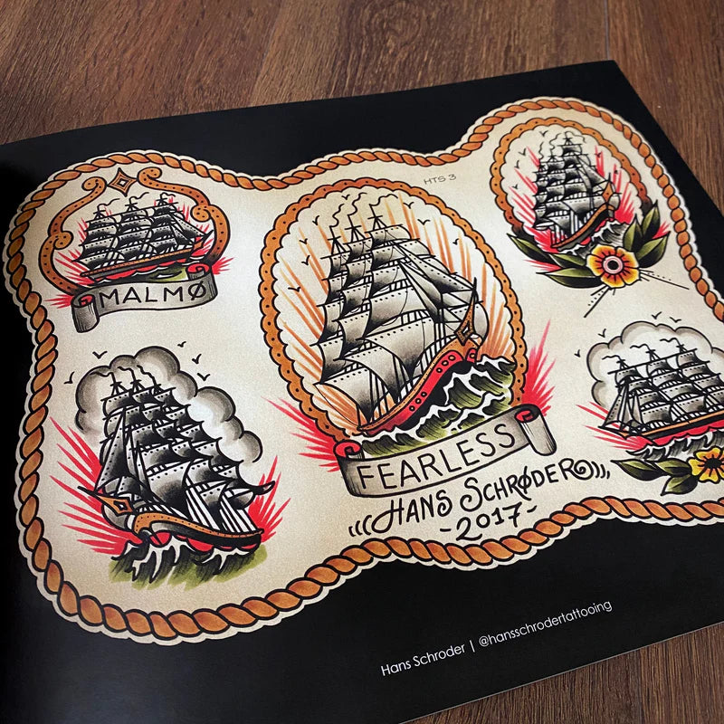 TIMMYTATTS タトゥーフラッシュ vol1， 2， 3.4 アメトラ Tattoo Flash