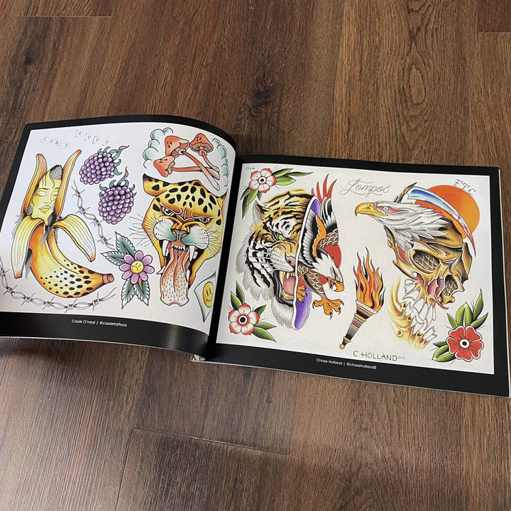 Tattoo Flash Collective Vol. 1 — Softcover Book - Ultimate Tattoo SupplyTattoo Flash Collective Vol. 1 — Softcover Book