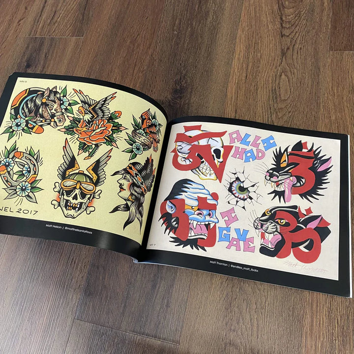Tattoo Flash Collective Vol. 1 — Softcover Book - Ultimate Tattoo SupplyTattoo Flash Collective Vol. 1 — Softcover Book