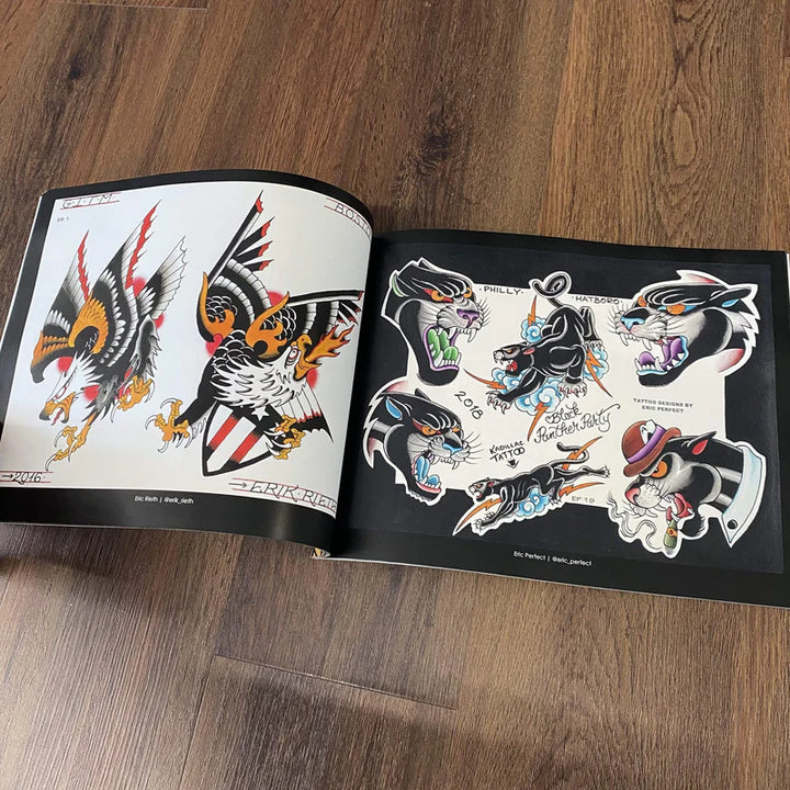 Tattoo Flash Collective Vol. 1 — Softcover Book - Ultimate Tattoo SupplyTattoo Flash Collective Vol. 1 — Softcover Book