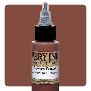 Brown — Bowery Artist Series — Intenze Tattoo Ink — 1oz Bottle - Ultimate Tattoo Supply