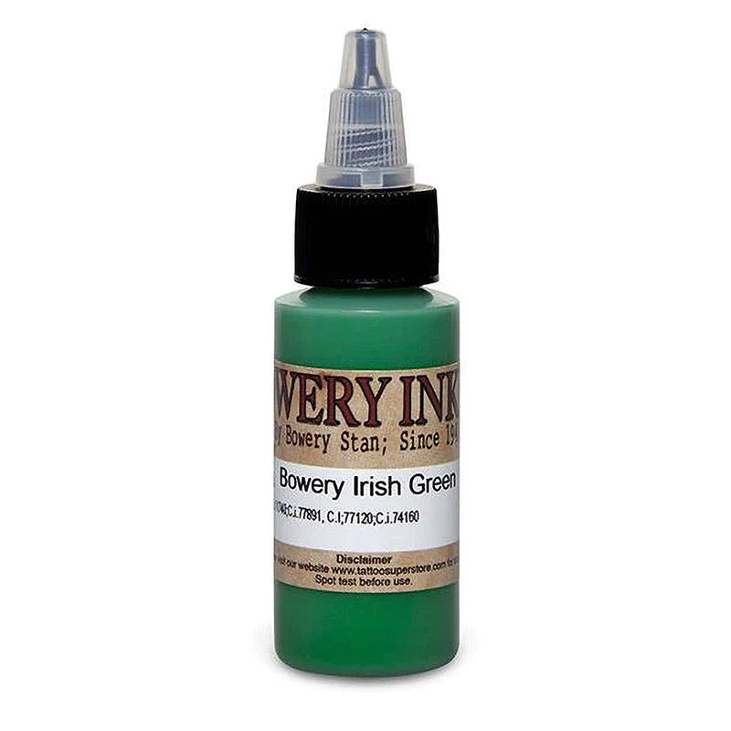 Irish Green — Bowery Artist Series — Intenze Tattoo Ink — Pick Size - Ultimate Tattoo Supply