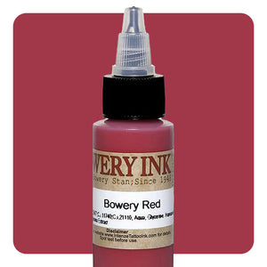 Red — Bowery Artist Series — Intenze Tattoo Ink — 1oz Bottle - Ultimate Tattoo Supply