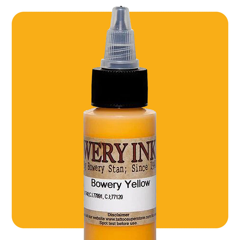 Yellow — Bowery Artist Series — Intenze Tattoo Ink — 1oz Bottle - Ultimate Tattoo Supply