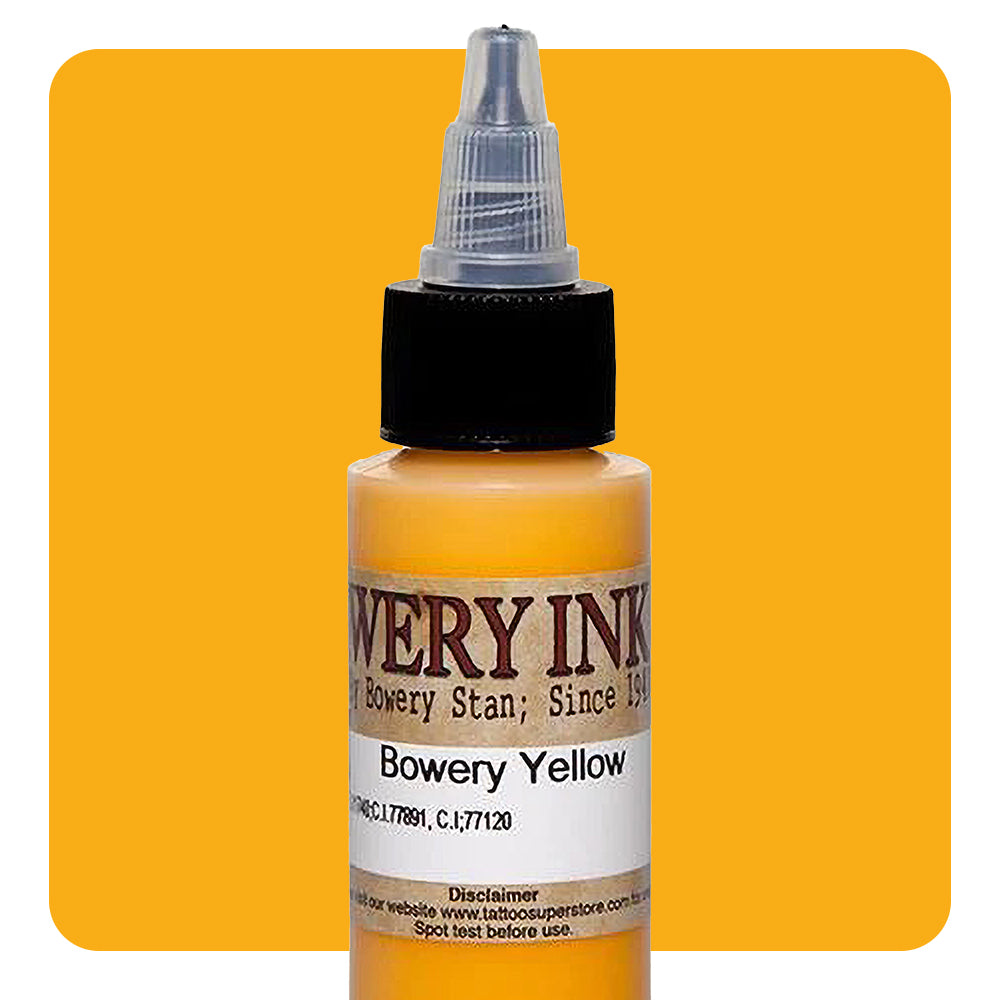 Yellow — Bowery Artist Series — Intenze Tattoo Ink — 1oz Bottle - Ultimate Tattoo Supply