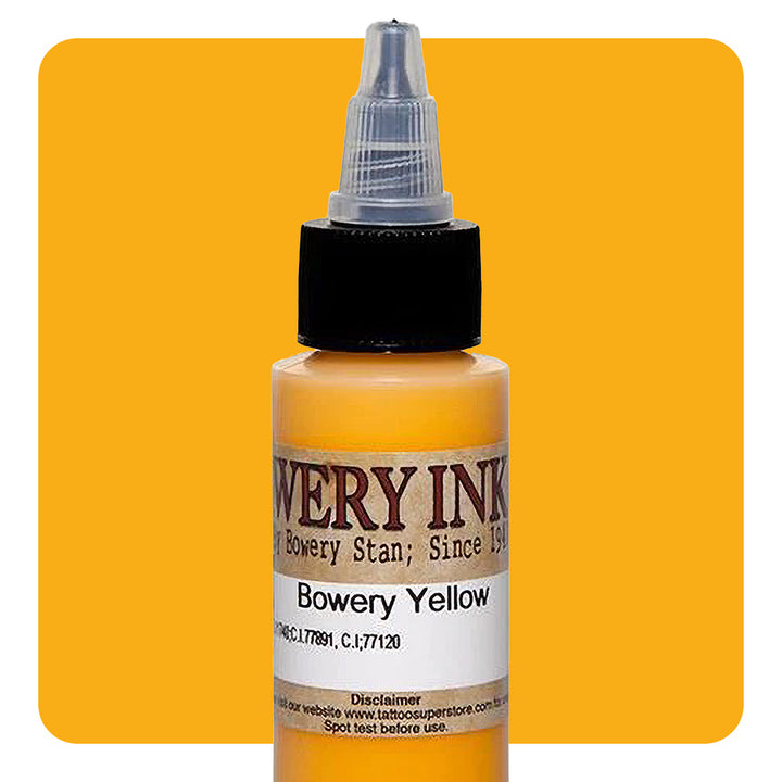 Yellow — Bowery Artist Series — Intenze Tattoo Ink — 1oz Bottle - Ultimate Tattoo Supply