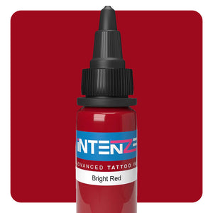 Bright Red Mario Barth Gold Label — Intenze Tattoo Ink — 1oz Bottle - Ultimate Tattoo Supply
