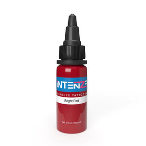 Bright Red Mario Barth Gold Label — Intenze Tattoo Ink — 1oz Bottle - Ultimate Tattoo Supply