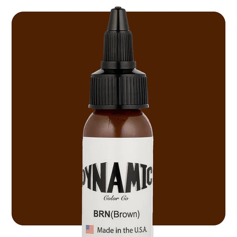Dynamic Brown Tattoo Ink - 1oz. Bottle - Painful Pleasures