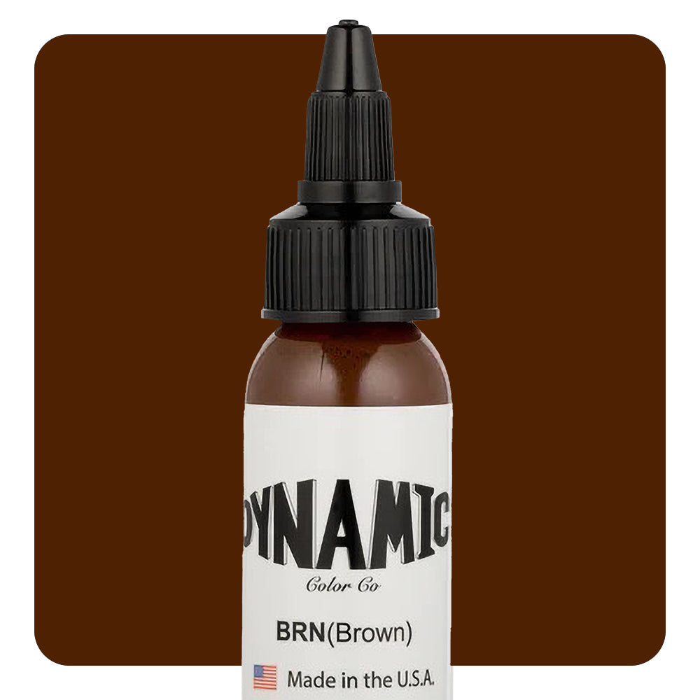 Dynamic Brown Tattoo Ink - 1oz. Bottle - Painful Pleasures