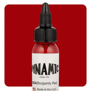 Dynamic Burgundy Red Tattoo Ink - 1oz. Bottle - Painful Pleasures