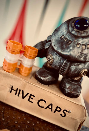 Mega Caps by Hive Caps™ — Bag of 50 Pieces (100 Caps) — Pick Color - Ultimate Tattoo Supply