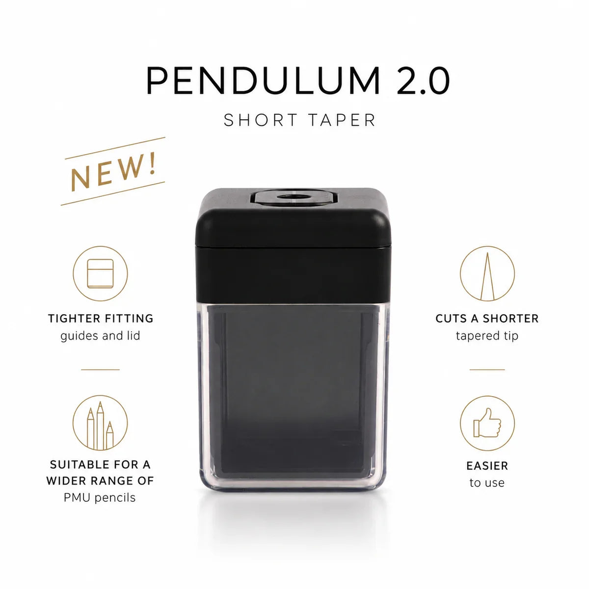 Pendulum® PMU Pencil Sharpener — Short Taper