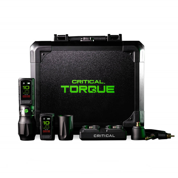 Critical Tattoo® Torque Pen Machine Full Kit — Pick Stroke Length - Ultimate Tattoo Supply