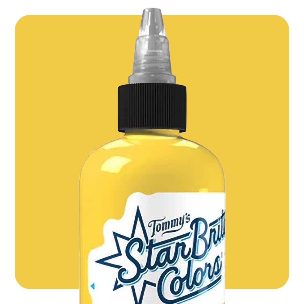 StarBrite Colors Tattoo Ink by Tommy’s Supplies – Canary Yellow – Pick Your Size - Ultimate Tattoo Supply