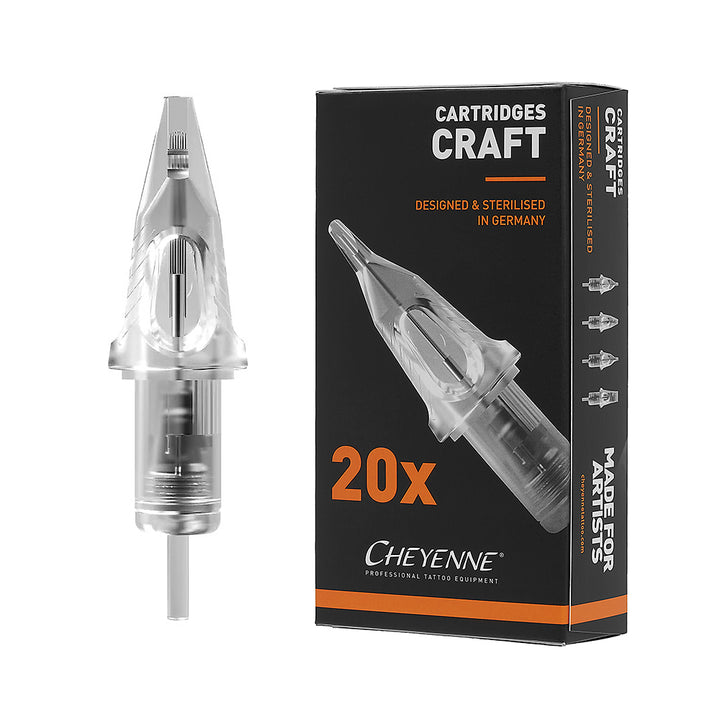 Cheyenne Craft Cartridge 20 Pack - Round Shaders - Ultimate Tattoo Supply