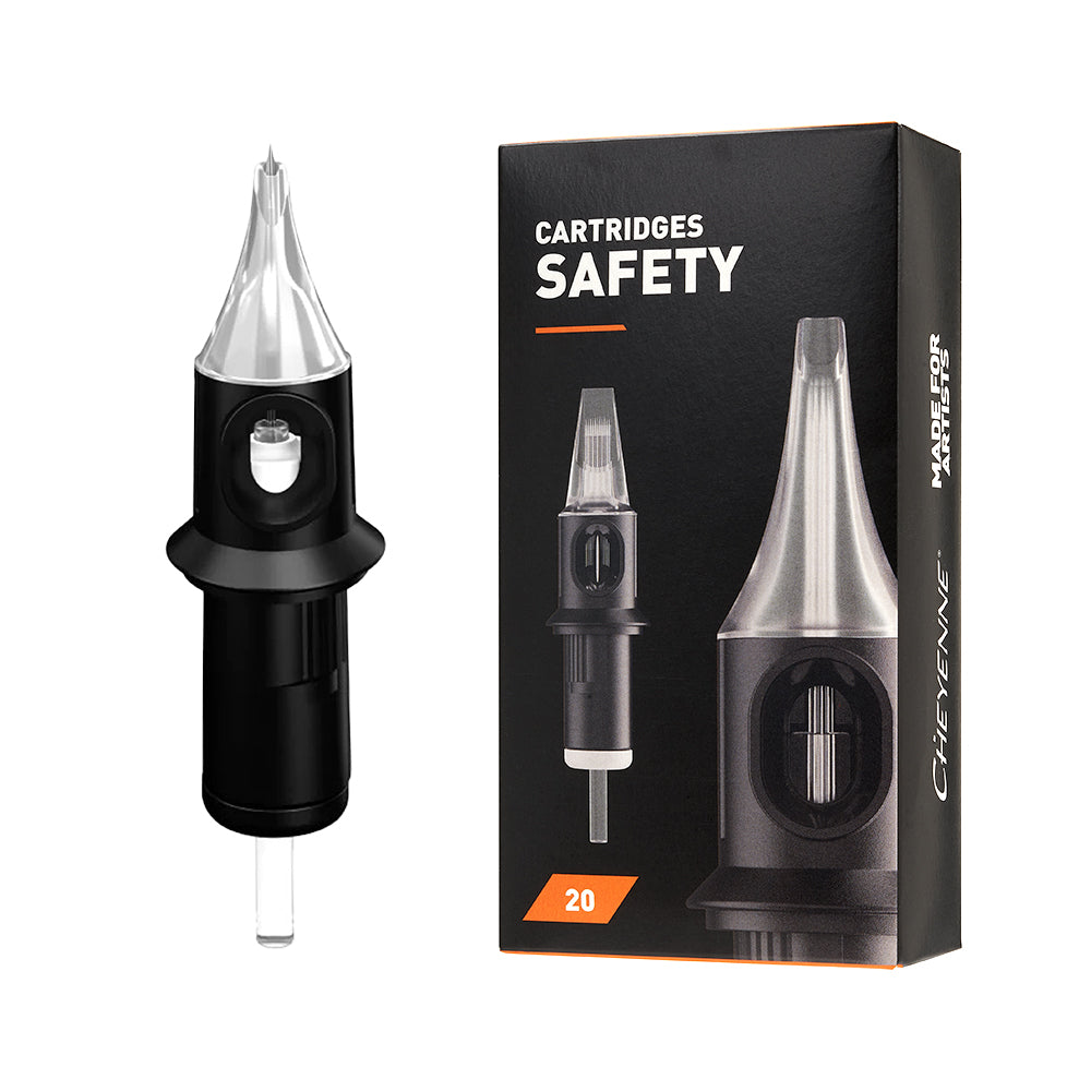 Cheyenne Safety Cartridge 20 Pack - Super Tight Liners - Ultimate Tattoo Supply