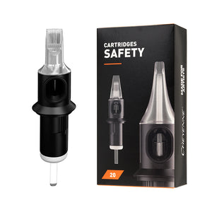 Cheyenne Safety Cartridge 20 Pack - Soft Edge Textured Bugpin Mag Shaders - Ultimate Tattoo Supply