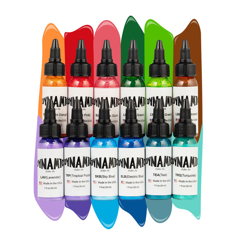 Dynamic Circa 2003 Tattoo Ink Color Set — 1 oz. Bottles - Painful Pleasures