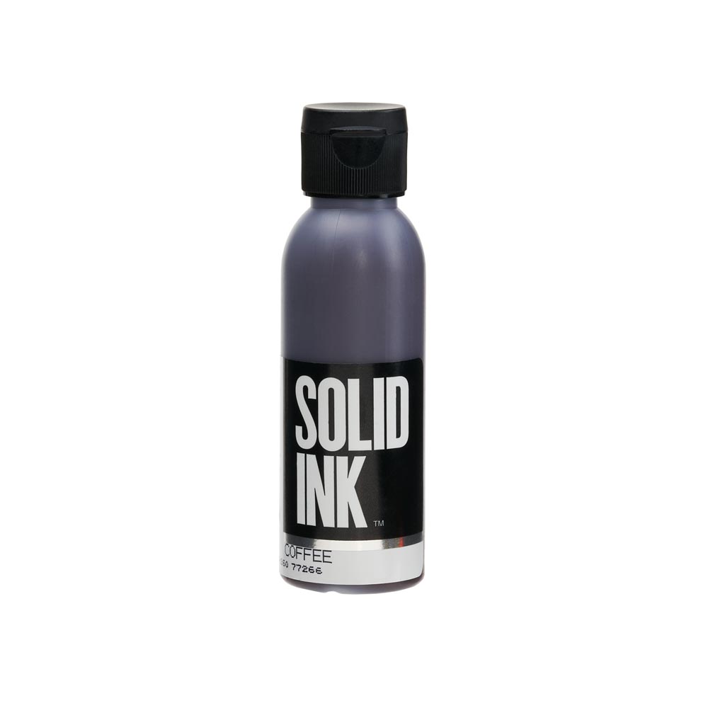 Solid Ink "Old Pigments" — 2oz Bottle — Coffee - Ultimate Tattoo Supply
