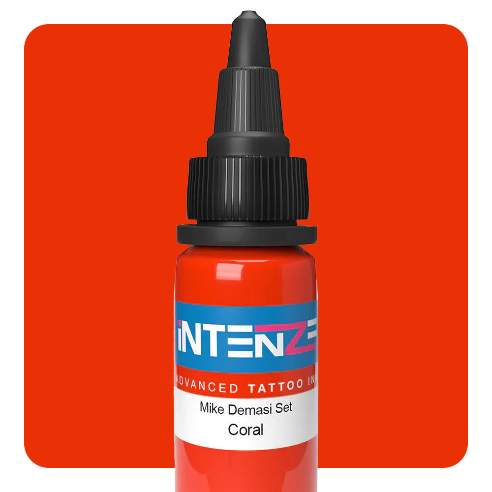 Coral — Mike Demasi Series — Intenze Tattoo Ink — 1oz Bottle - Ultimate Tattoo Supply
