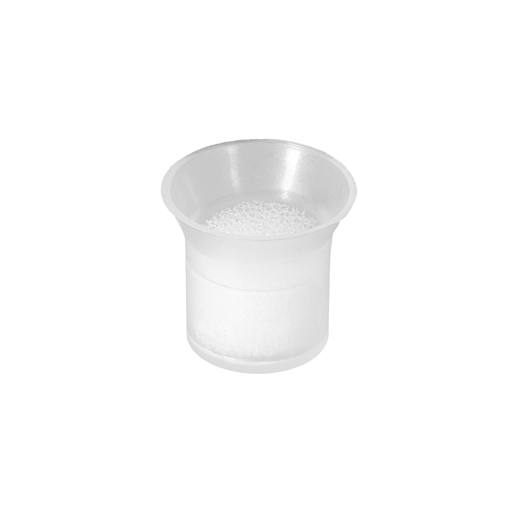 Cosmetic Ink Cup with Sponge — Clear — Bag of 50 - Ultimate Tattoo Supply