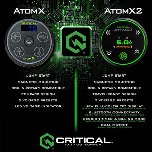 Critical AtomX2 Tattoo Power Supply
