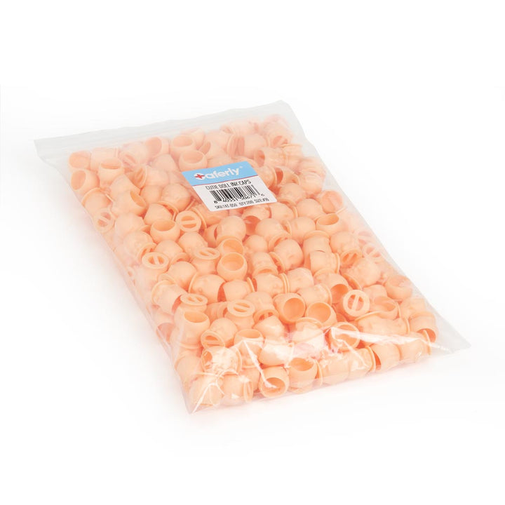 Saferly Cutie Doll Head Ink Caps — Size #16 (Large) — Bag of 200 - Ultimate Tattoo Supply