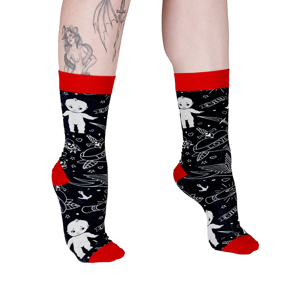 A Pound of Flesh Cutie Doll Socks — Price Per 2 - Ultimate Tattoo Supply