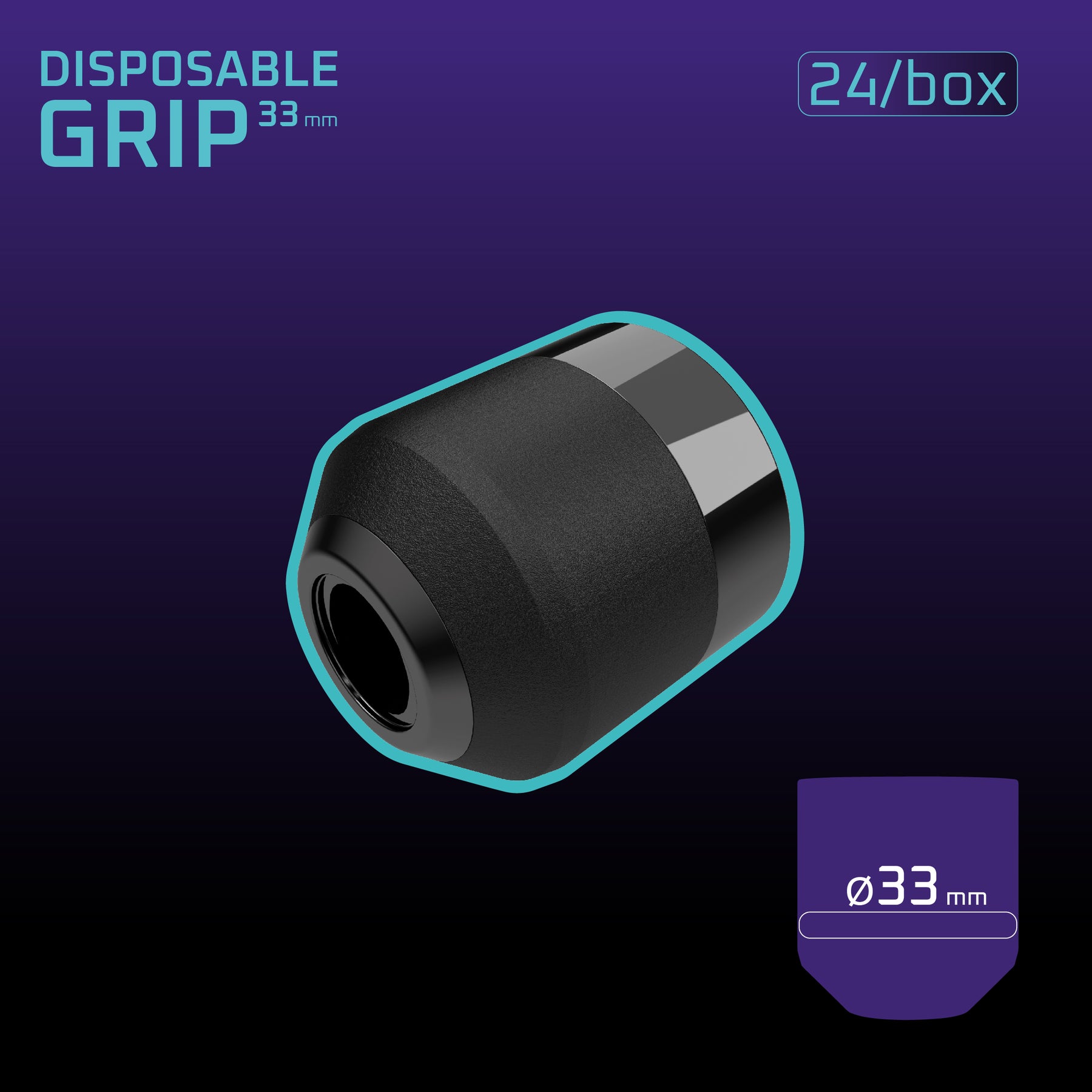ACUS Disposable M1 Grips — Box of 24 — Pick Grip Size - Ultimate Tattoo Supply