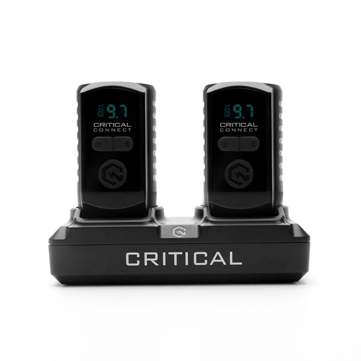Critical Connect V2 Universal Battery Bundle — Dual Charging Dock - Ultimate Tattoo SupplyCritical Connect V2 Universal Battery Bundle — Dual Charging Dock
