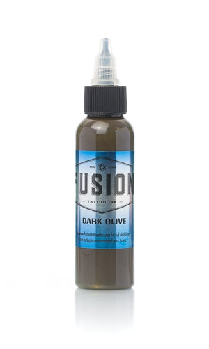Dark Olive — Fusion Tattoo Ink — Pick Size - Ultimate Tattoo Supply