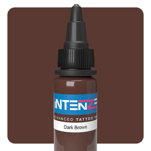 Dark Brown — Intenze Tattoo Ink — Pick Size - Ultimate Tattoo Supply