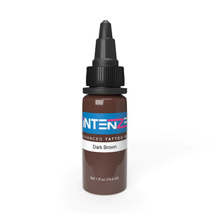 Dark Brown — Intenze Tattoo Ink — Pick Size - Ultimate Tattoo Supply