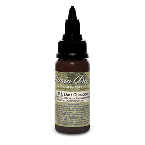 Dark Chocolate Mario Barth Gold Label — Intenze Tattoo Ink — 1oz Bottle - Ultimate Tattoo Supply