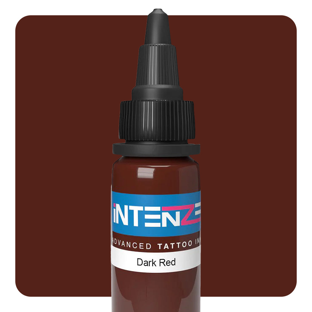 Dark Red — Intenze Tattoo Ink — Pick Size - Ultimate Tattoo Supply