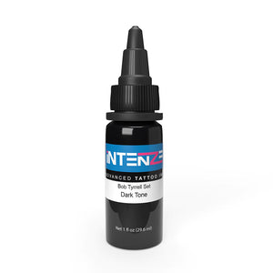Dark Tone — Bob Tyrrell Black & Grey Series — Intenze Tattoo Ink — 1oz Bottle - Ultimate Tattoo Supply
