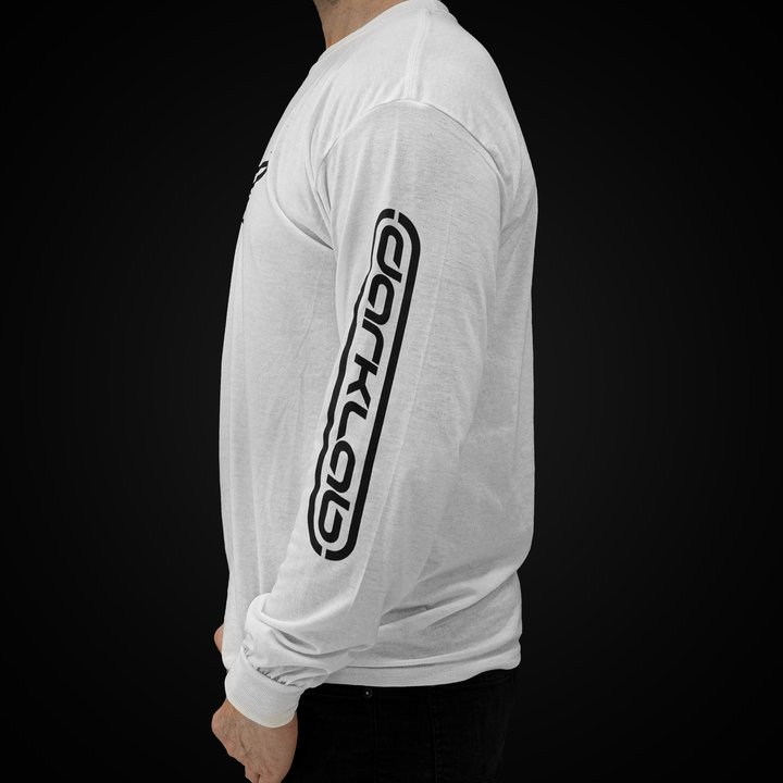 Darklab White Long Sleeve T Shirts - Ultimate Tattoo SupplyDarklab White Long Sleeve T Shirts